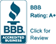 A+ BBB Rated