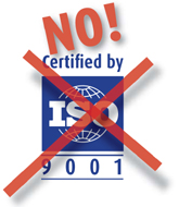 No ISO Certified